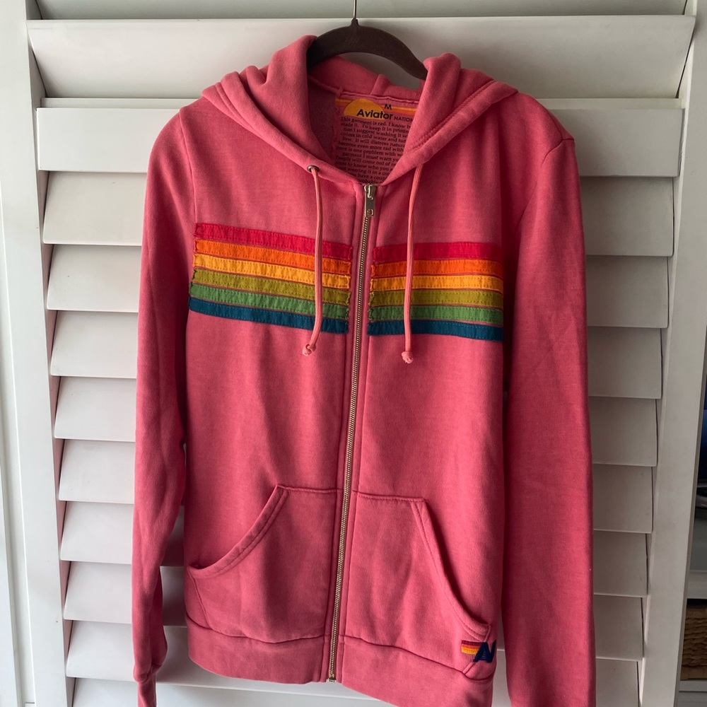 Aviator Nation Five Stripe Hoodie